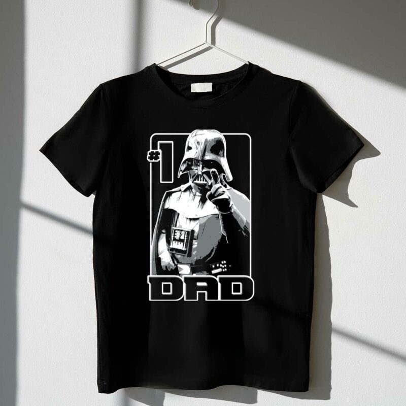 1 dad darth vader star wars t shirt t shirt 1 1
