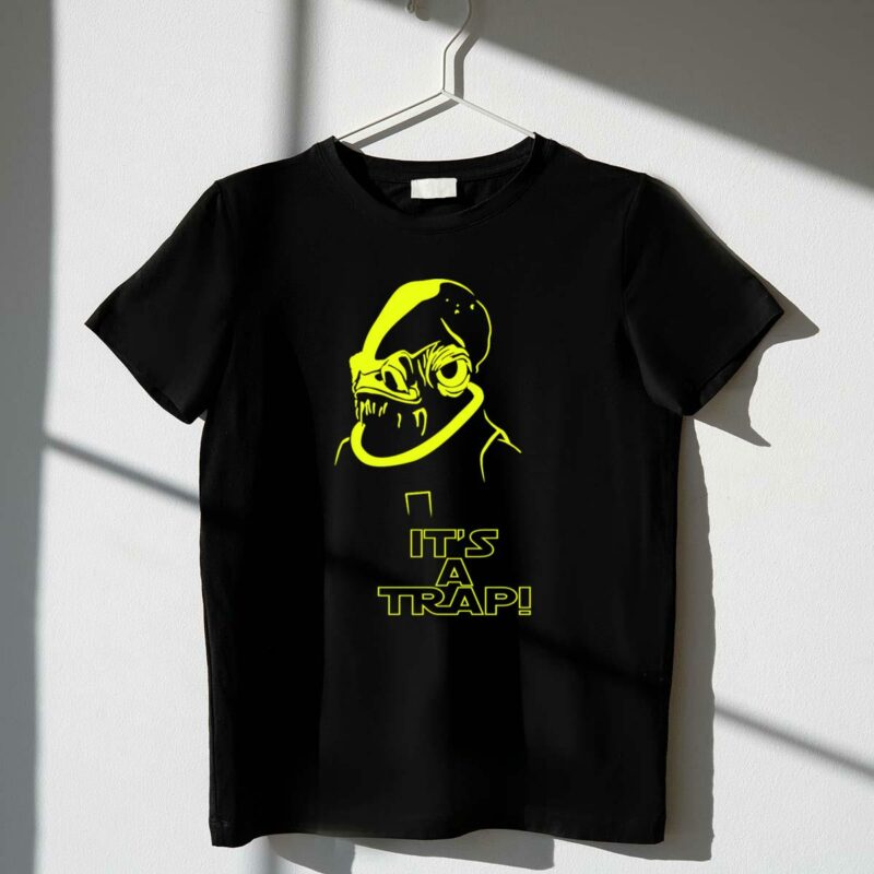 admiral ackbar its a trap iconic star wars t shirt t shirt 1 1