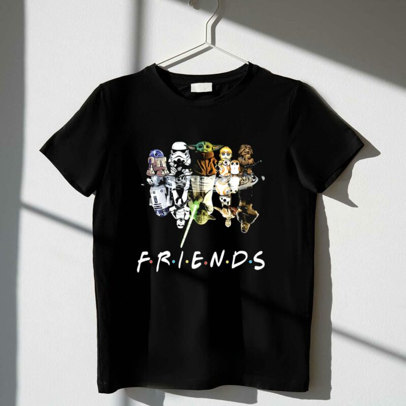baby yoda friends star wars reflection t shirt t shirt 1 1