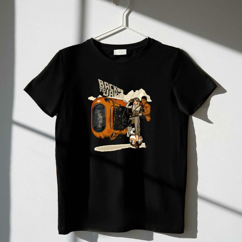 back to jakku star wars rey finn landspeeder bb 8 t shirt t shirt 1 1