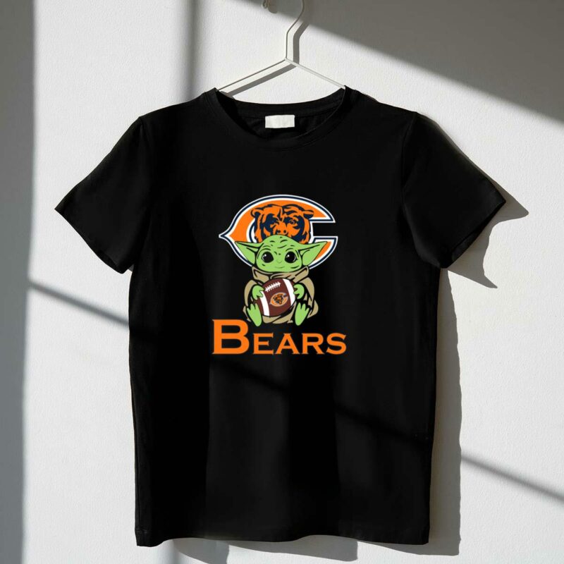 bears baby yoda chicago star wars football t shirt t shirt 1 1