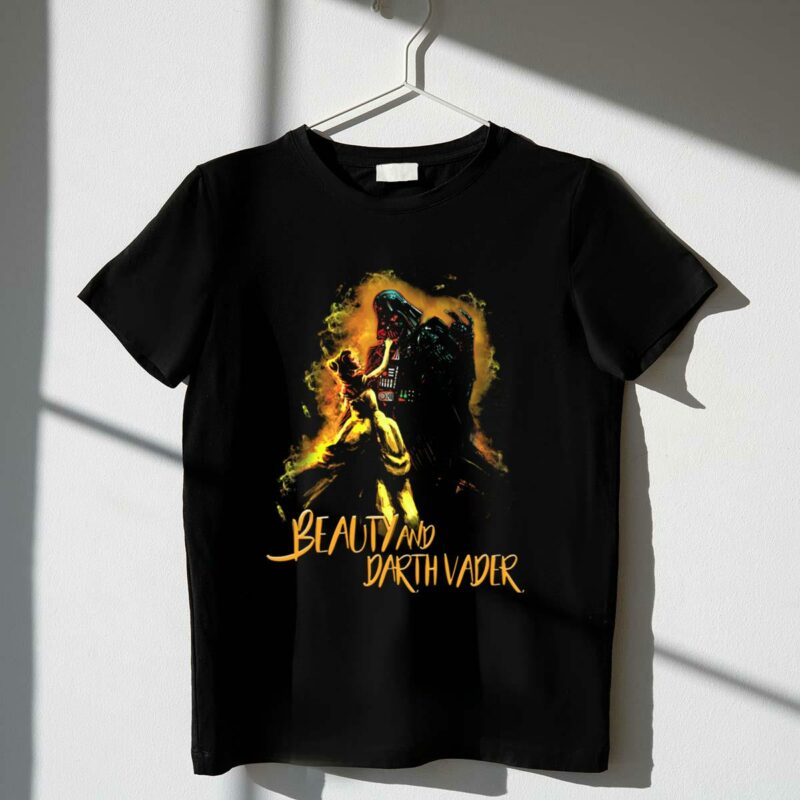 beauty and the darth vader star wars romance fusion t shirt t shirt 1 1