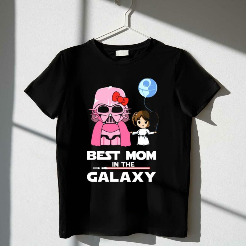 best mom in the galaxy darth vader star wars princess leia balloon t shirt t shirt 1 1