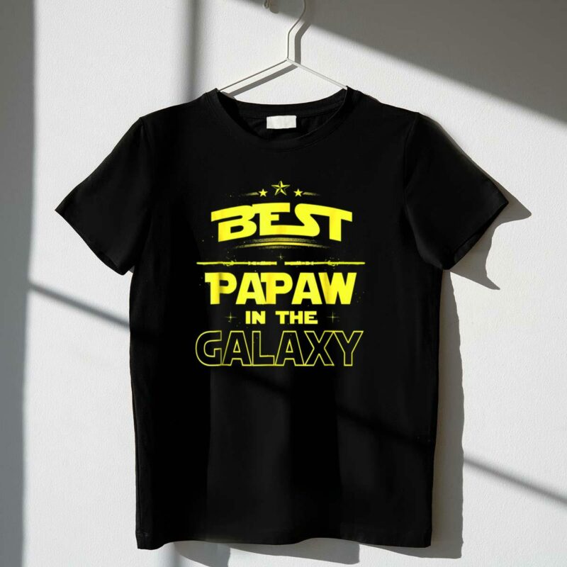 best papaw in the galaxy star wars inspired text t shirt t shirt 1 1