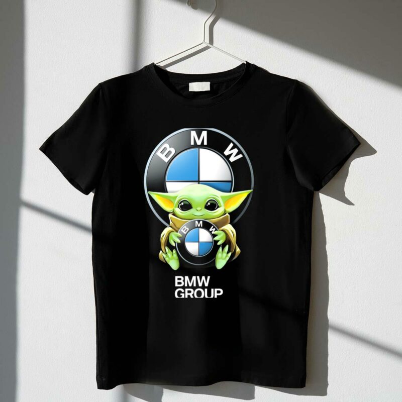 bmw group star wars baby yoda hug bmw t shirt t shirt 1 1