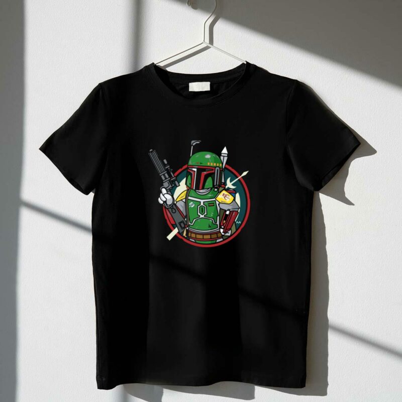 boba fett the bad boy star wars mandalorian hunter t shirt t shirt 1 1