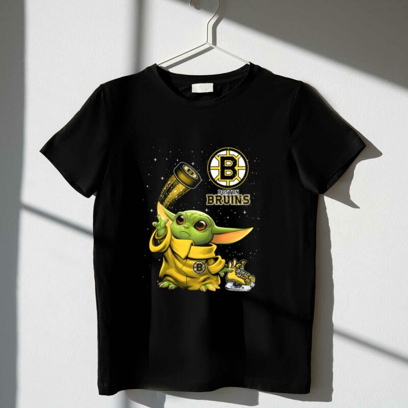 boston bruins baby yoda star wars crossover t shirt t shirt 1 1