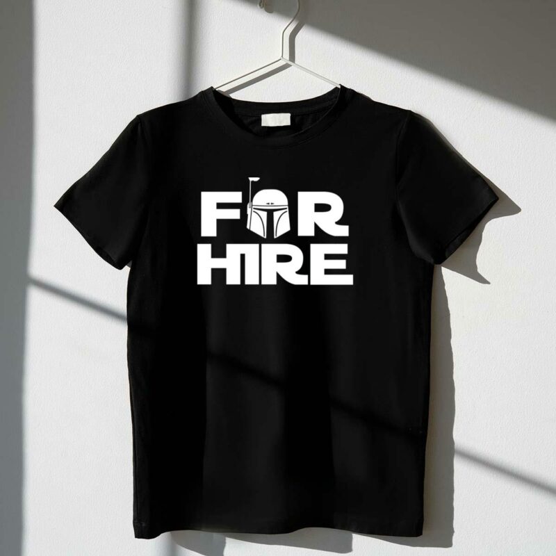 bounty hunter for hire star wars helmet t shirt t shirt 1 1