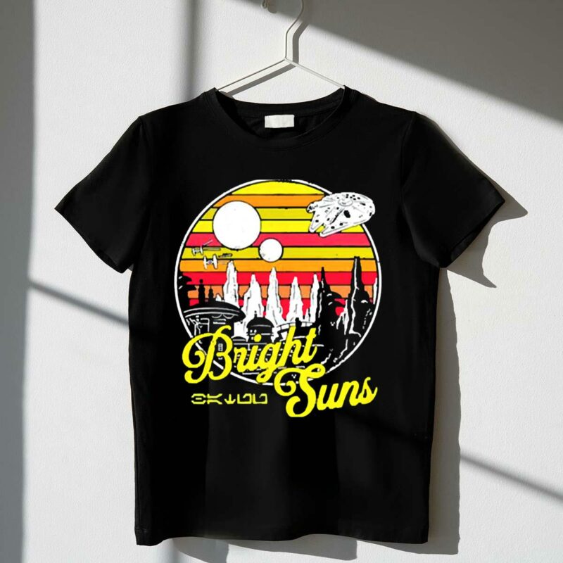 bright suns star wars inspired galactic sunset scene t shirt t shirt 1 1