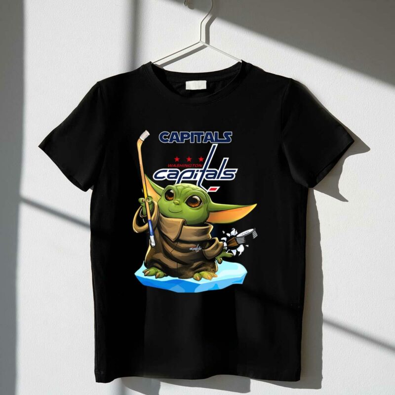 capitals baby yoda washington capitals hockey star wars mashup t shirt t shirt 1 1