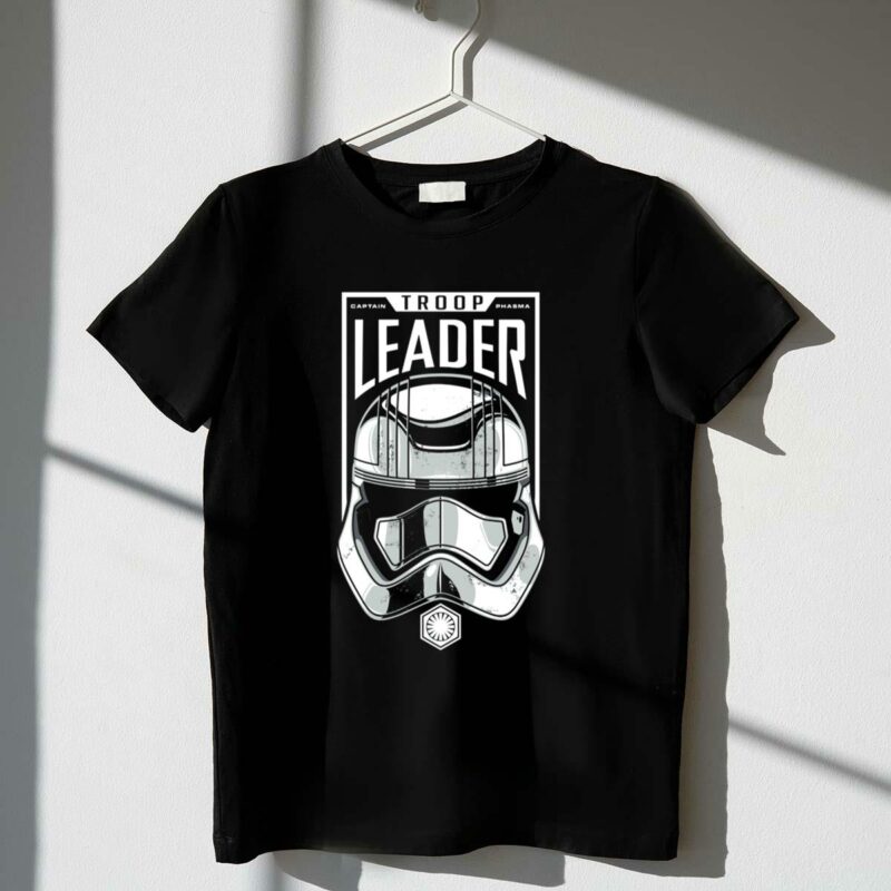 captain phasma troop leader helmet star wars first order t shirt t shirt 1 1