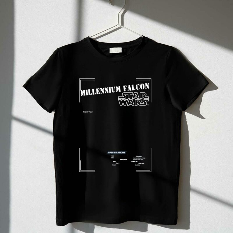 corellian engineering corporation millennium falcon star wars specifications t shirt t shirt 1 1