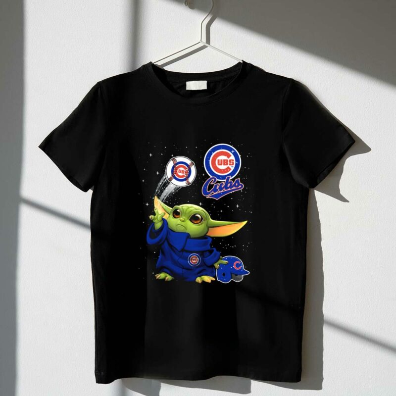 cubs baby yoda star wars chicago baseball magic t shirt t shirt 1 1
