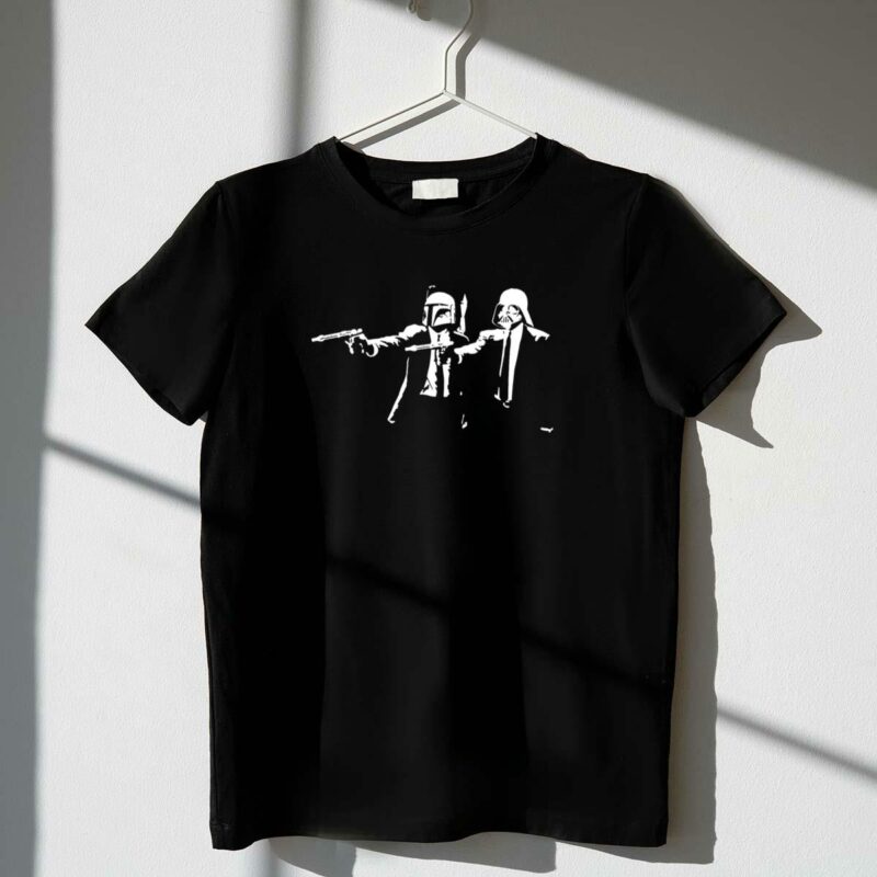 daft punk pulp fiction star wars crossover vader boba fett grammys t shirt t shirt 1 1