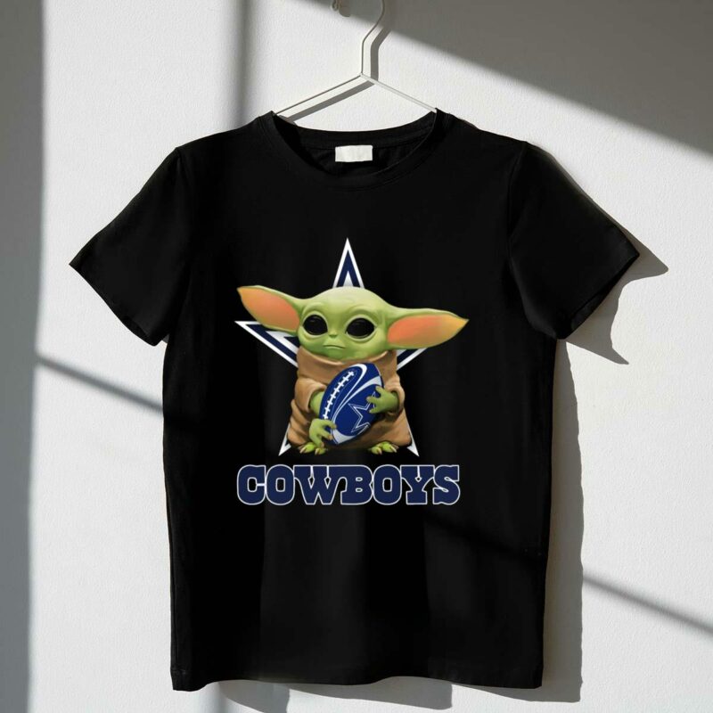 dallas cowboys baby yoda football star wars fan hu1812 t shirt t shirt 1 1