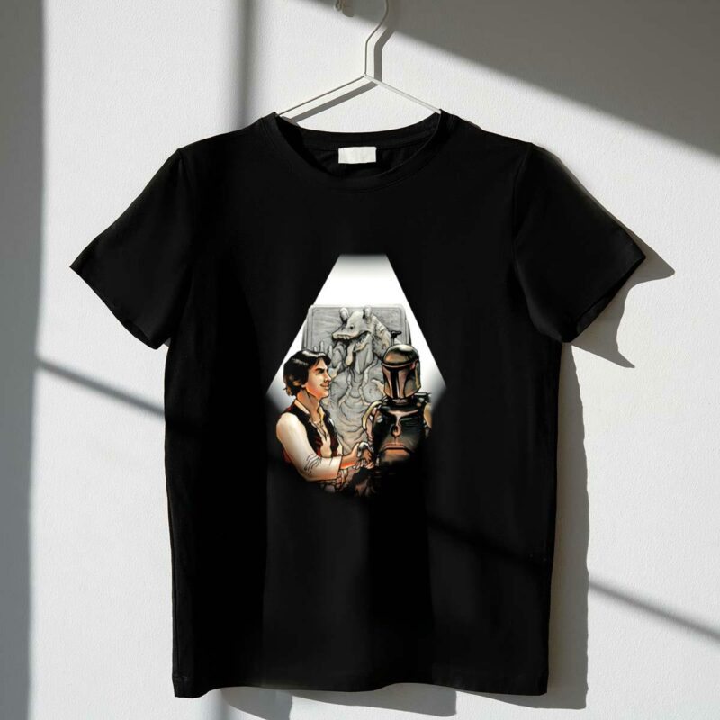 dark compromise boba fett han solo star wars jabba the hutt carbonite t shirt t shirt 1 1