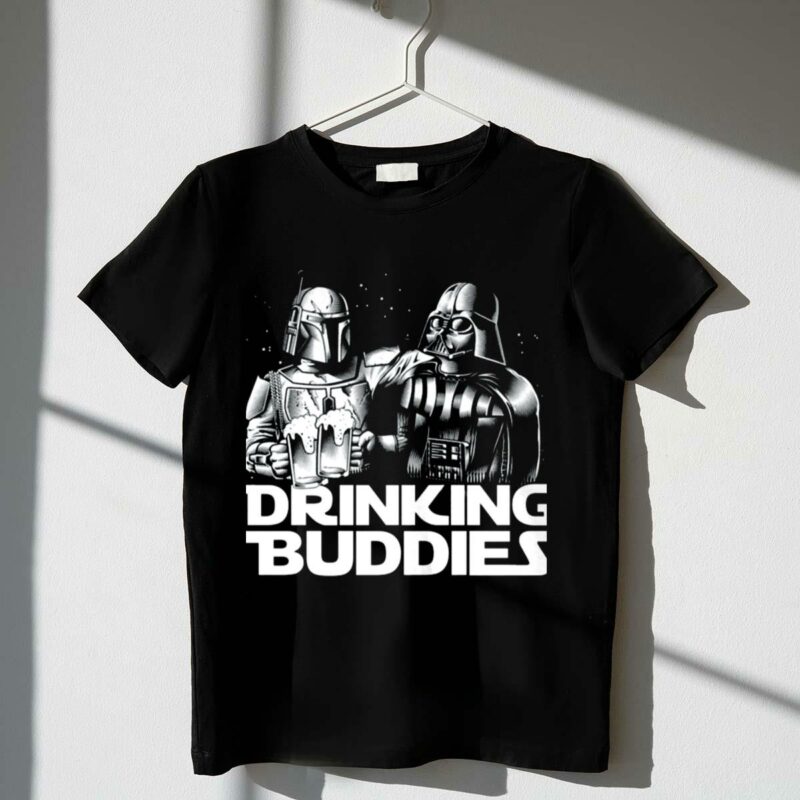 darth vader and boba fett star wars drinking buddies iconic pair t shirt t shirt 1 1