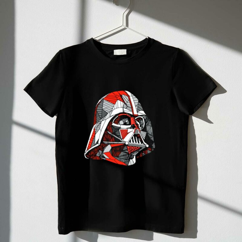 darth vader mosaic helmet red black star wars t shirt t shirt 1 1