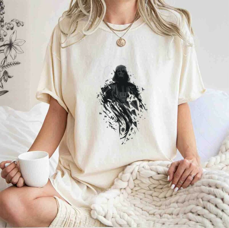 darth vader shadow of the dark side star wars moon scene t shirt t shirt 1 1