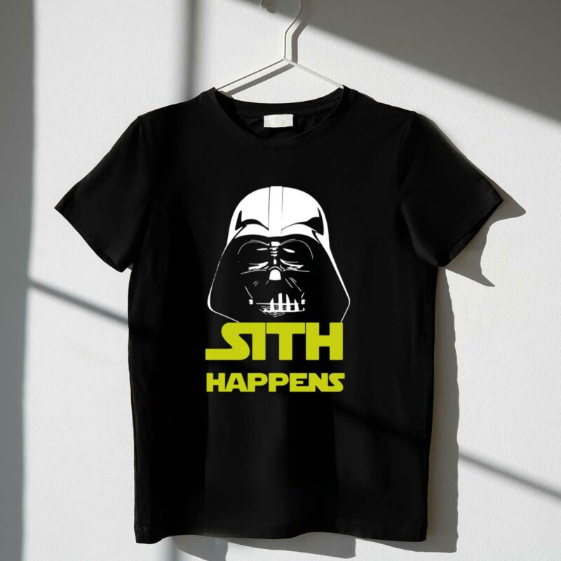 darth vader sith happens funny star wars t shirt t shirt 1 1