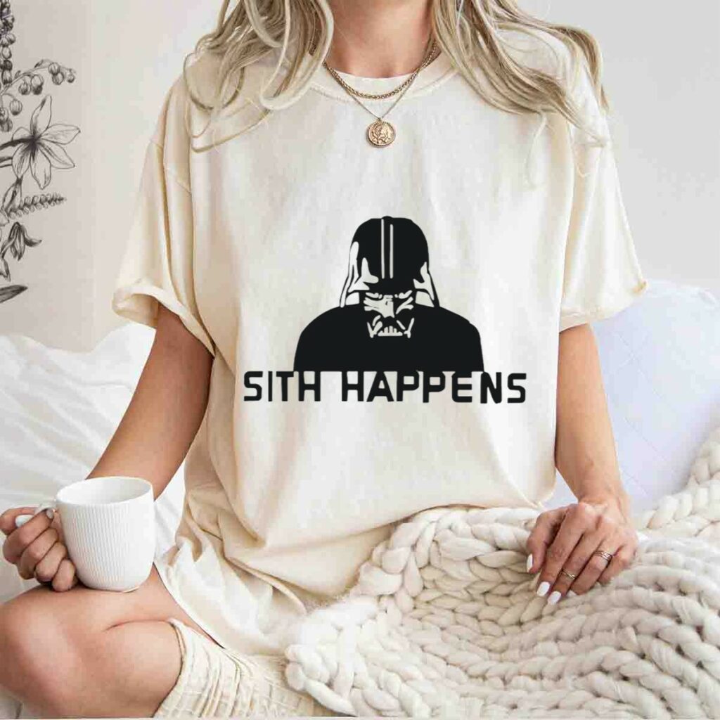 darth vader sith happens iconic star wars humor t shirt t shirt 1 1