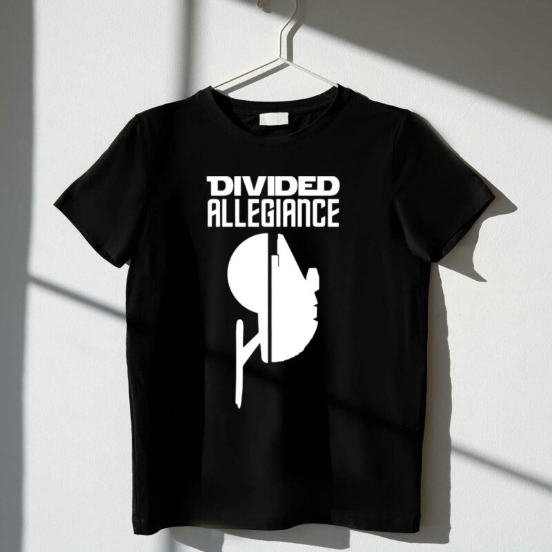 divided allegiance star wars mandalorian boba fett helmet split t shirt t shirt 1 1