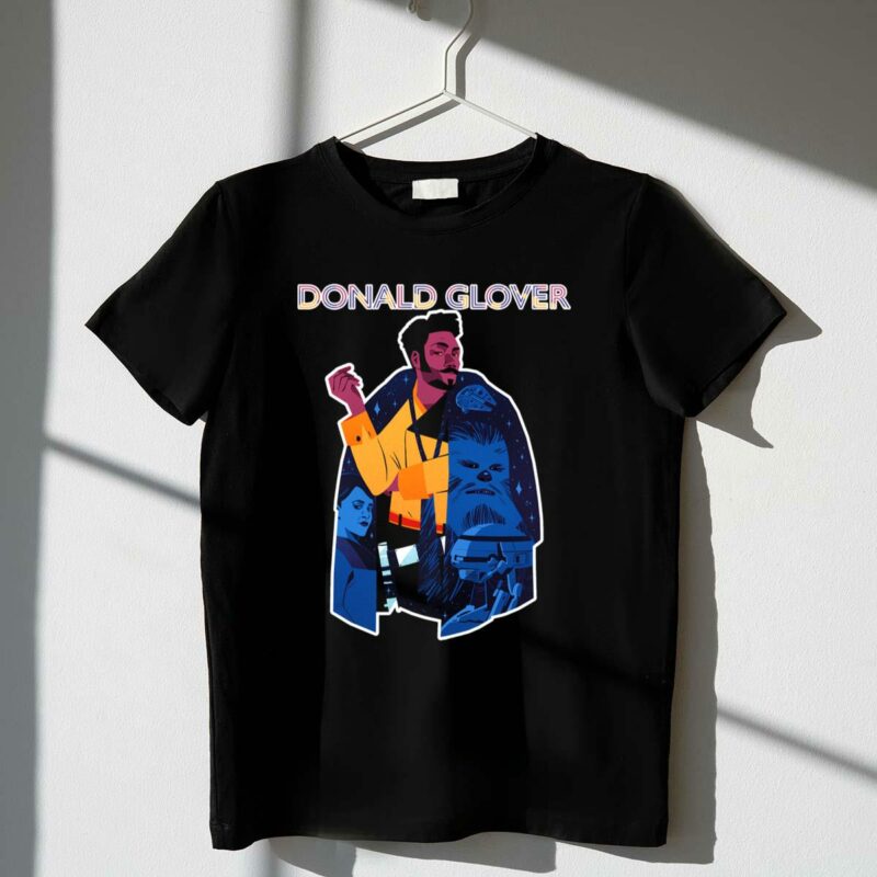 donald glover lando calrissian chewbacca star wars t shirt t shirt 1 1
