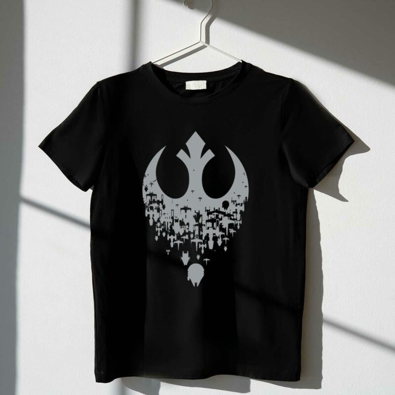 fractured rebellion star wars rebel alliance symbol skyline t shirt t shirt 1 1