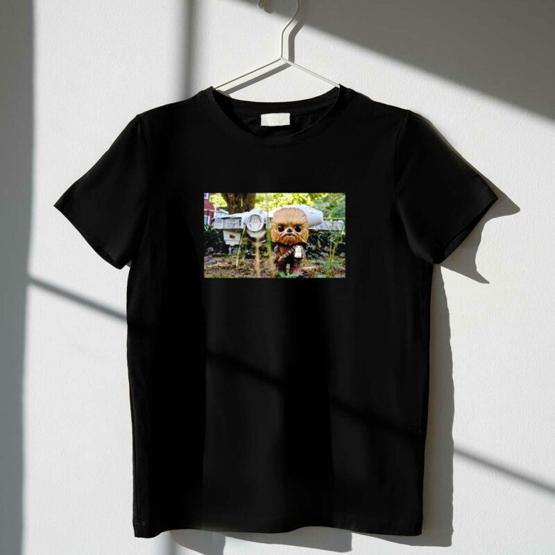 funko chewbacca star wars millennium falcon scene t shirt t shirt 1 1