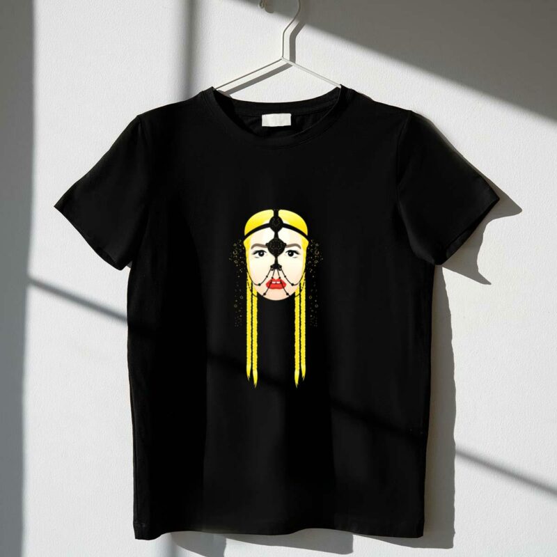 gta red lips feat sam bruno star wars queen amidala headpiece yellow braids t shirt t shirt 1 1