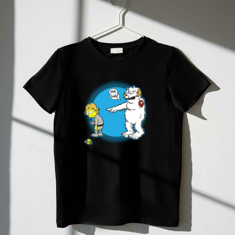 ha hoth star wars bart simpson wampa nelson muntz t shirt t shirt 1 1
