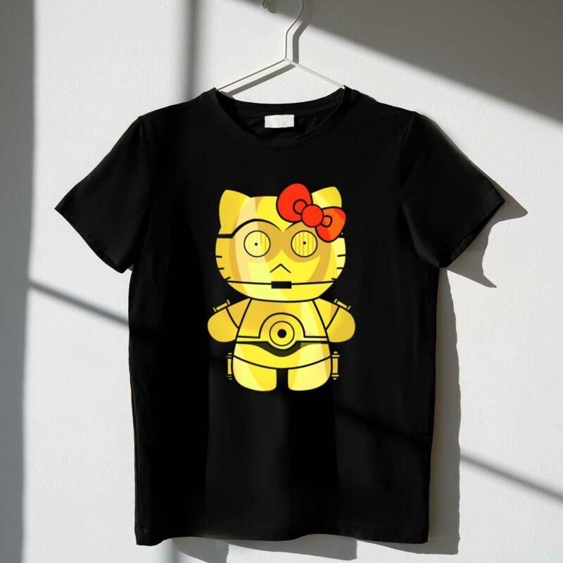 hello kitty c3po mashup star wars t shirt t shirt 1 1