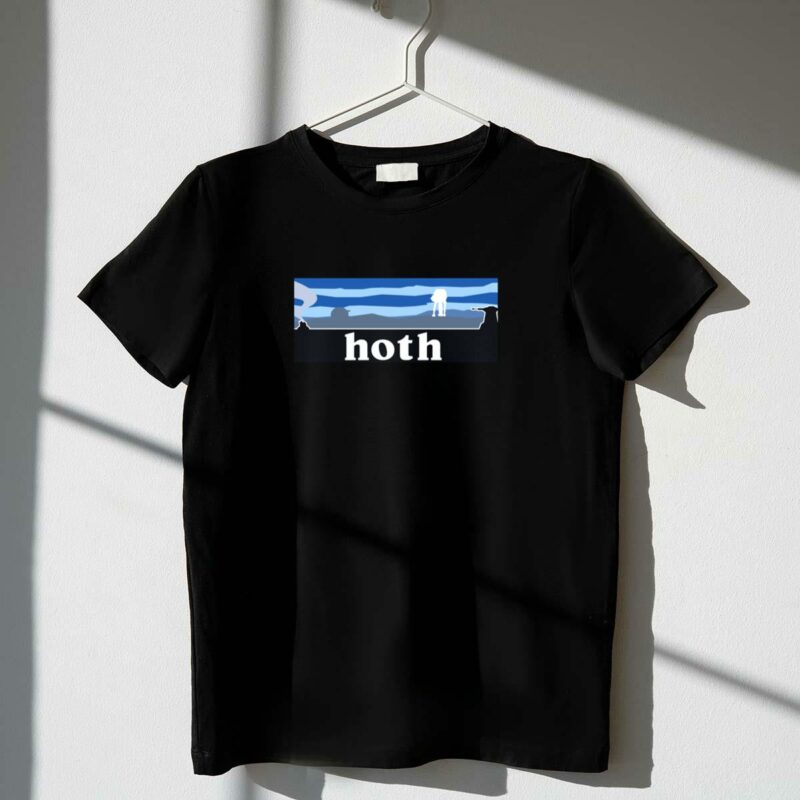 hoth star wars at at walker silhouette scene t shirt t shirt 1 1