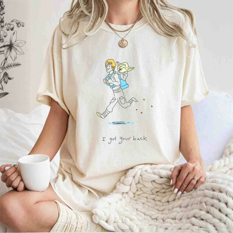 i got your back baby yoda star wars training scene t shirt t shirt 1 1