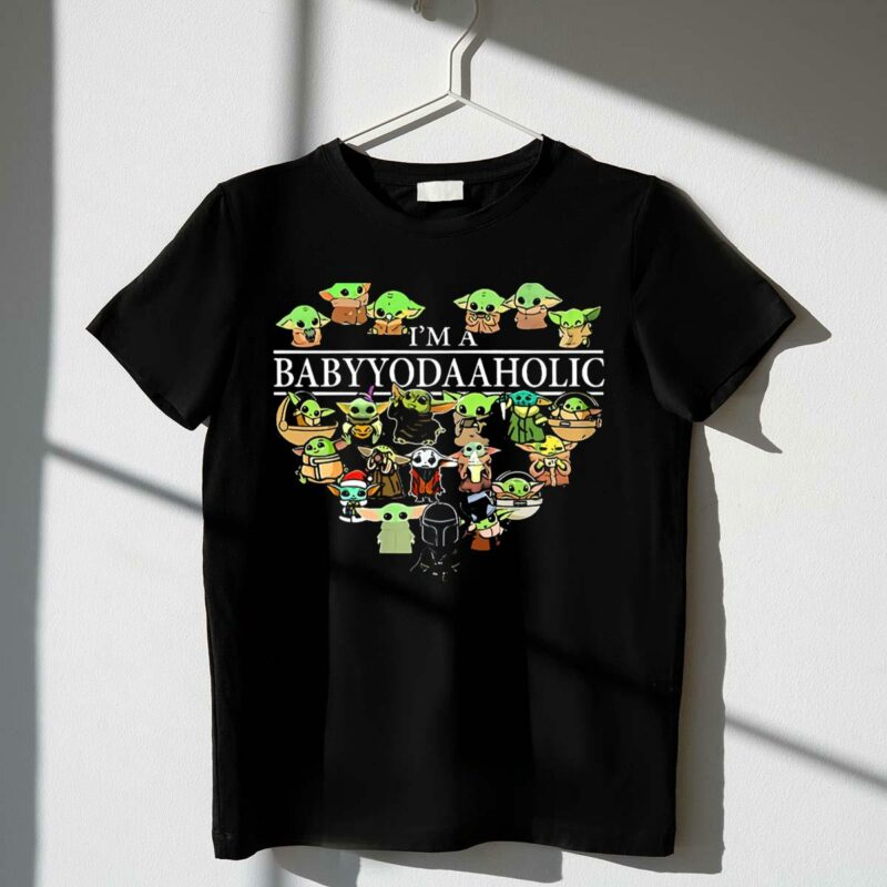 im a babyyodaaholic star wars grogu mandalorian character collection t shirt t shirt 1 1