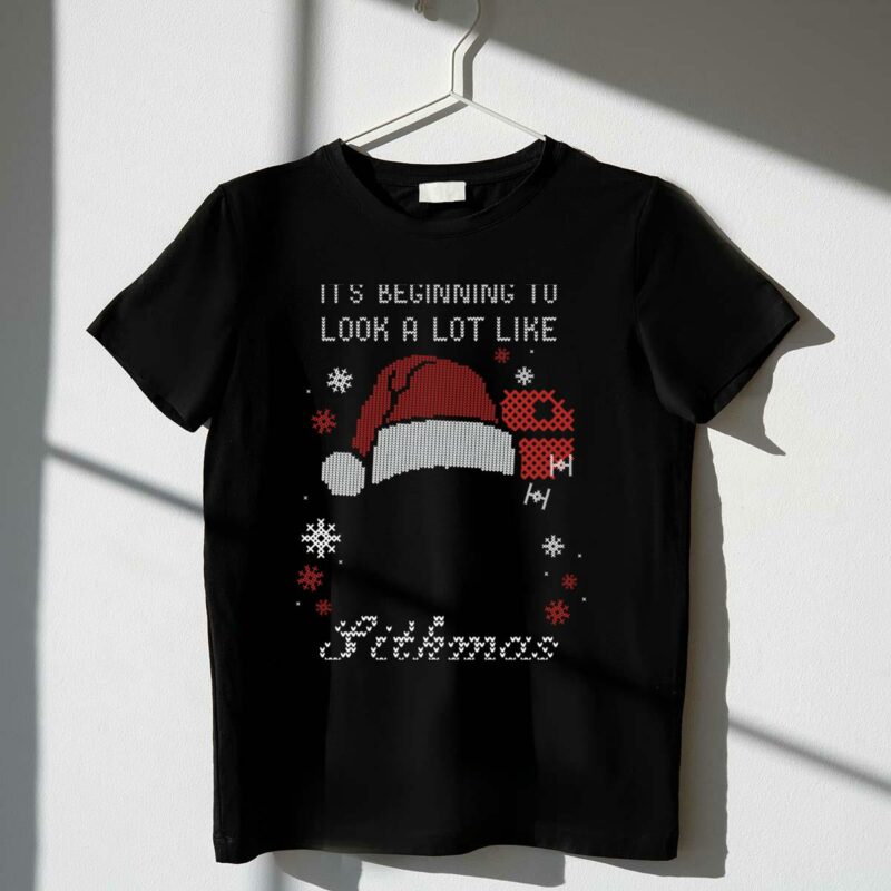 its beginning to look a lot like sithmas vader santa star wars t shirt t shirt 1 1