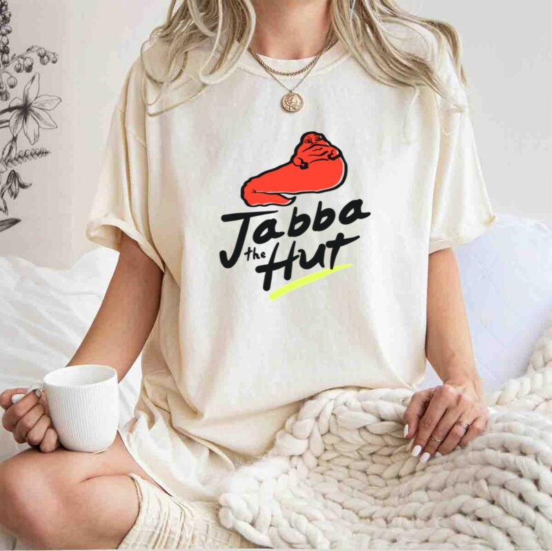 jabba the hut pizza star wars crossover t shirt t shirt 1 1