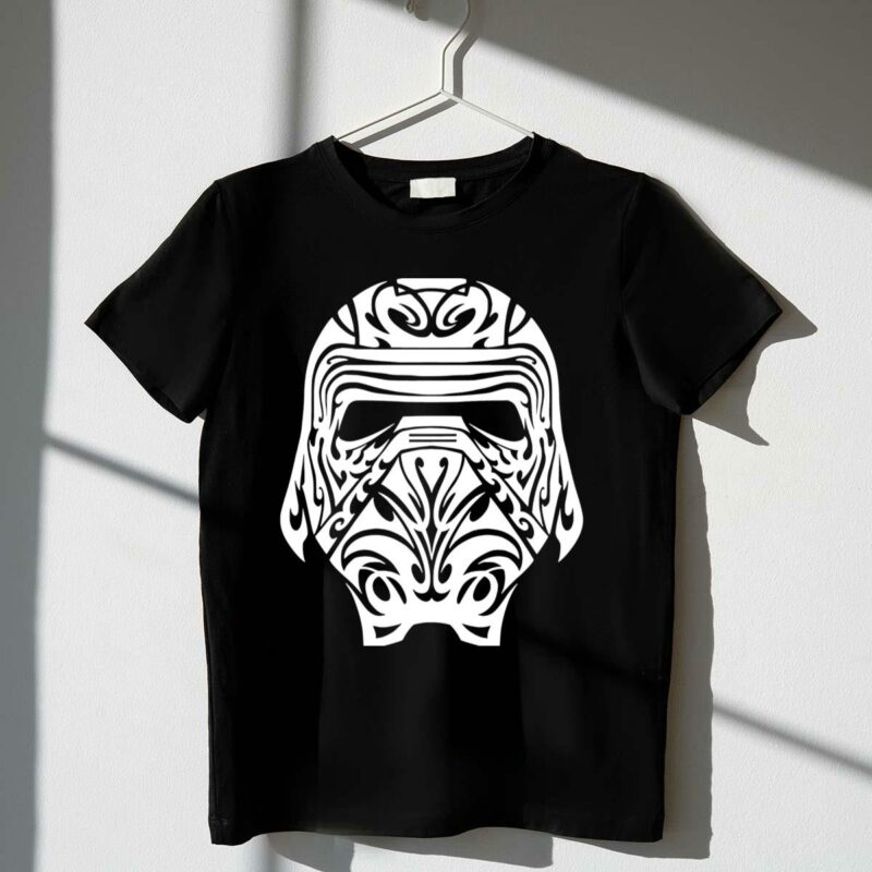 kylo ren helmet tribal style design star wars t shirt t shirt 1 1