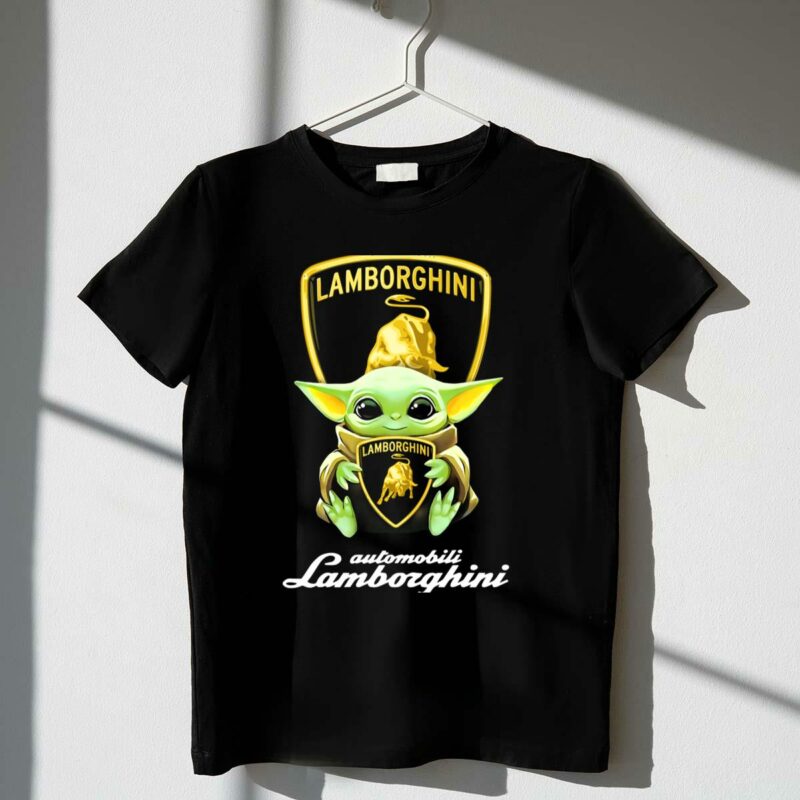 lamborghini automobili baby yoda star wars hug t shirt t shirt 1 1