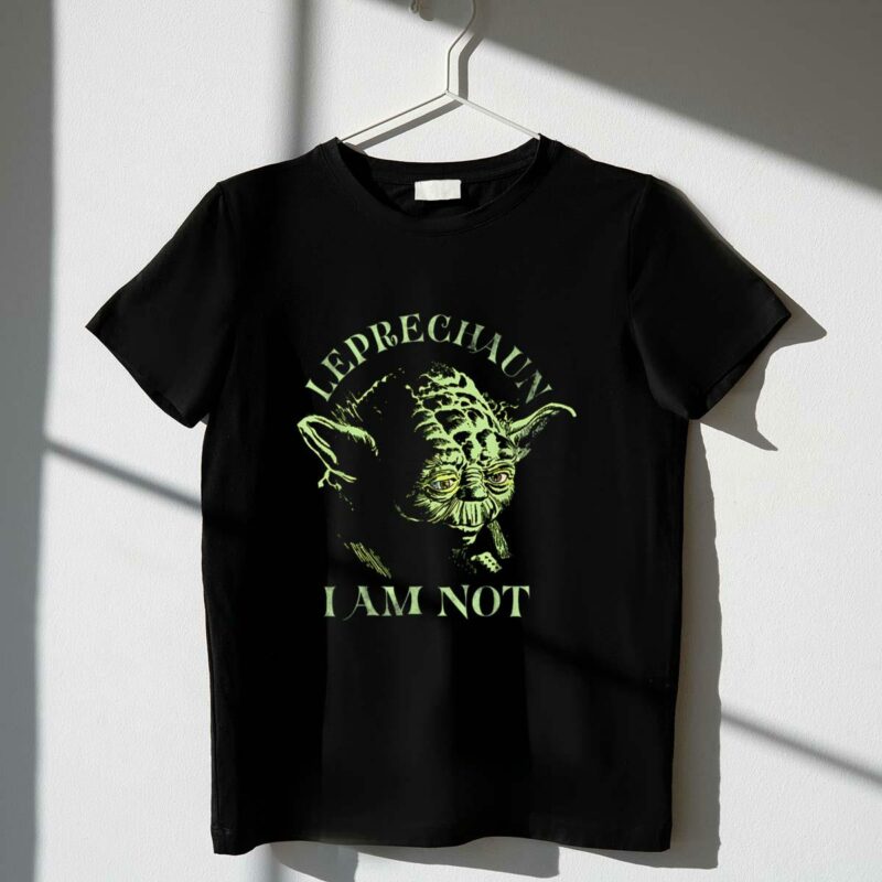 leprechaun i am not yoda st patricks day star wars t shirt t shirt 1 1