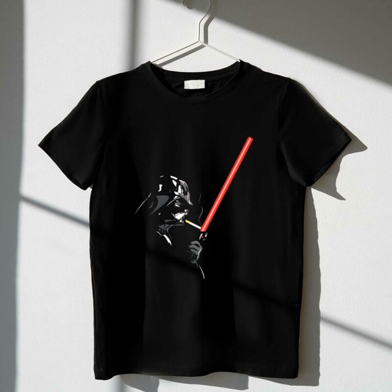 light up smoke lightsaber darth vader star wars t shirt t shirt 1 1