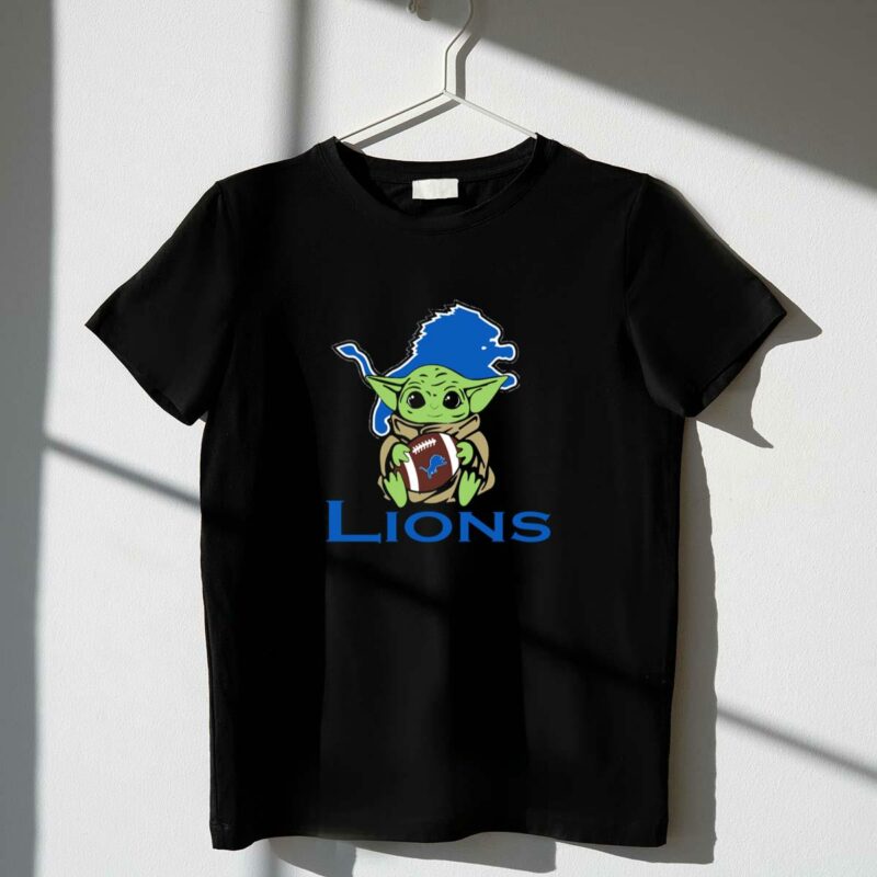 lions baby yoda football star wars fan t shirt t shirt 1 1