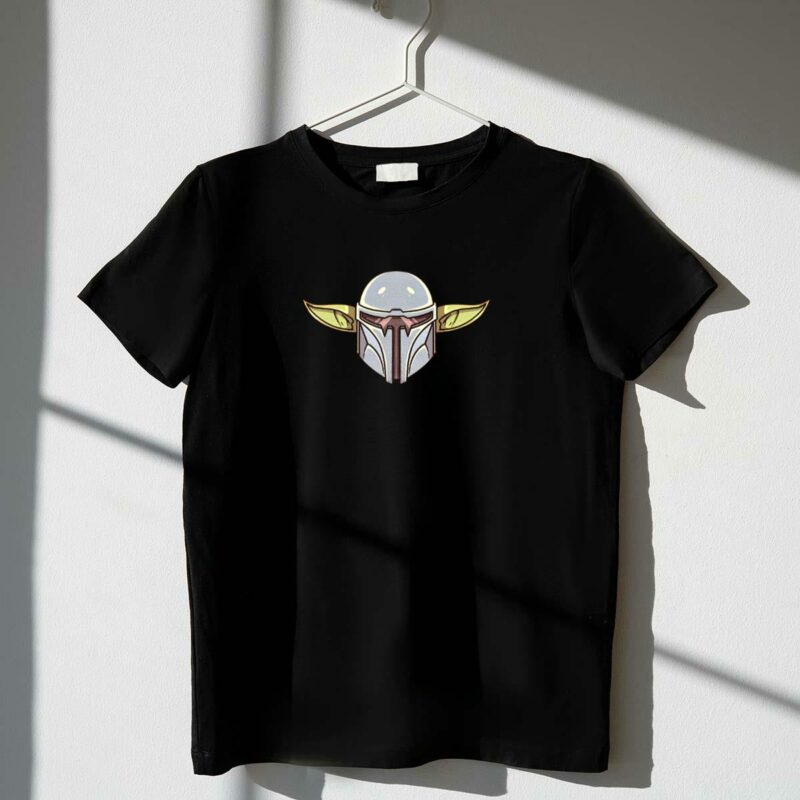 mandalorian baby yoda helmet star wars theory merch t shirt t shirt 1 1