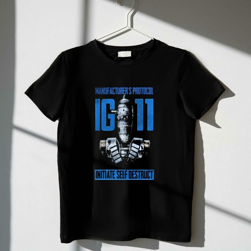 manufacturers protocol ig 11 initiate self destruct star wars the mandalorian t shirt t shirt 1 1