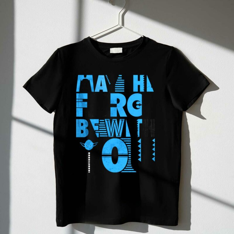 may the force be with you darth vader death star yoda star wars t shirt t shirt 1 1