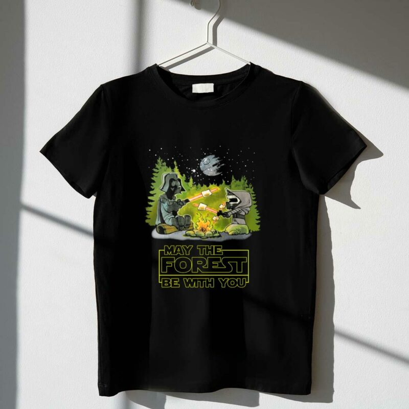 may the forest be with you darth vader star wars campfire scene t shirt t shirt 1 1