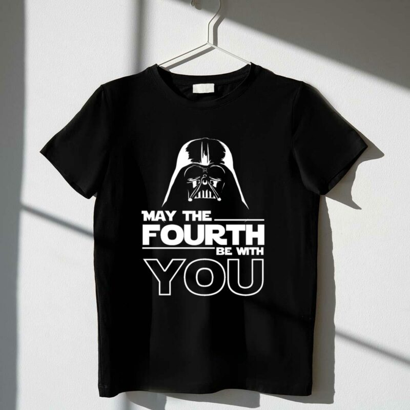 may the fourth be with you darth vader star wars iconic jedi day t shirt t shirt 1 1