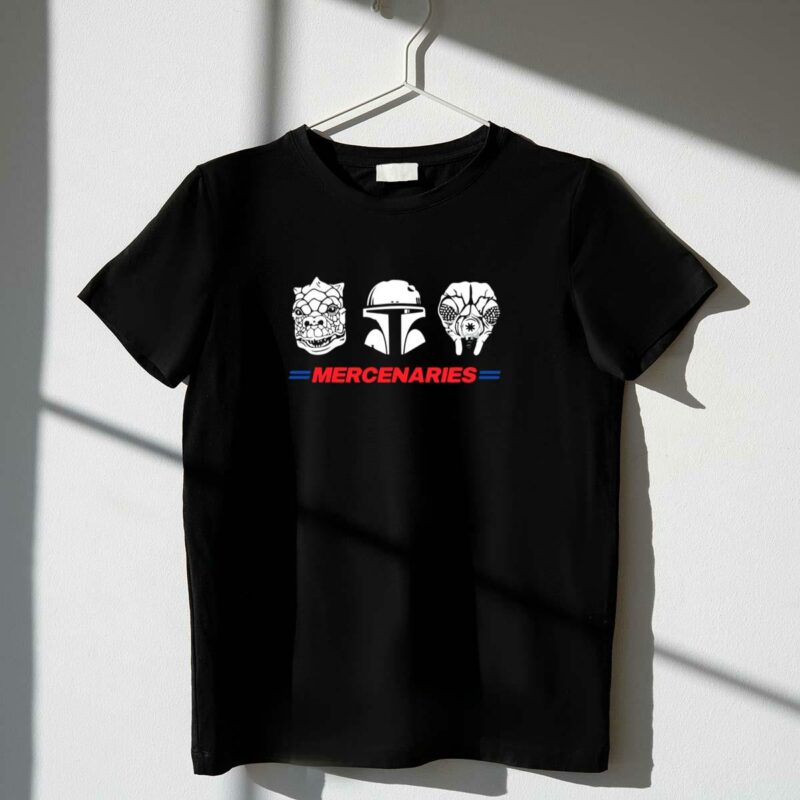 mercenaries bounty hunters guild star wars t shirt t shirt 1 1