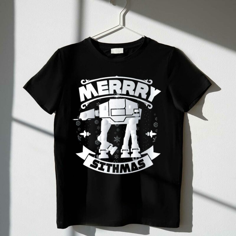 merry sithmas at at holiday star wars t shirt t shirt 1 1