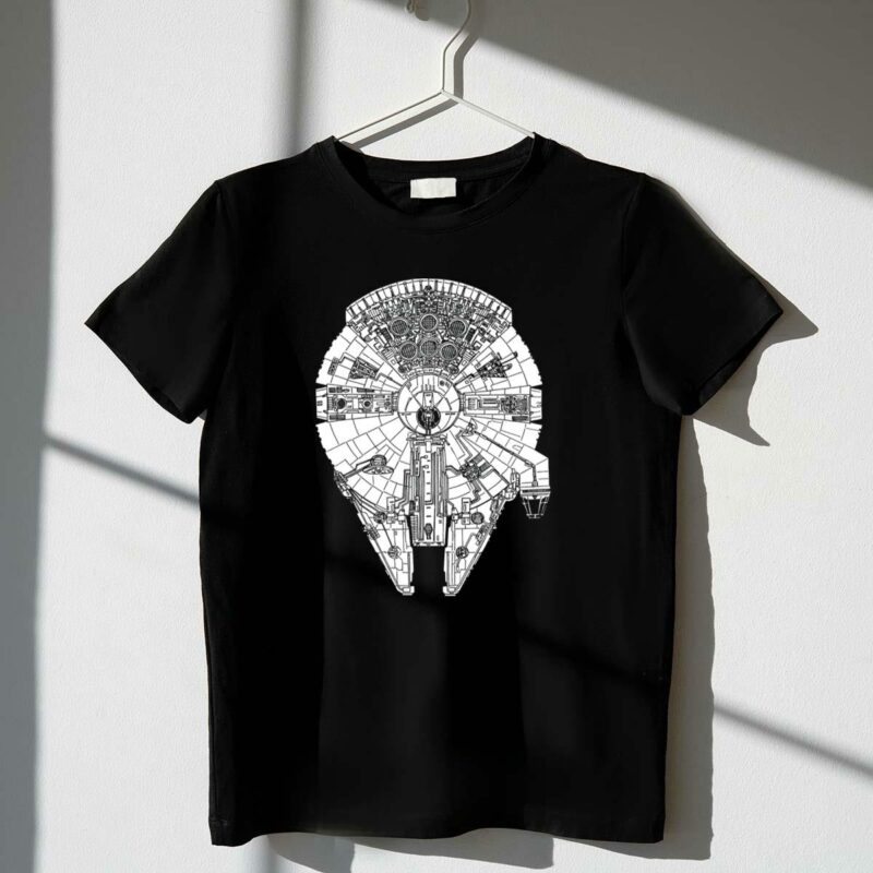 millennium falcon star wars iconic spaceship design must have t shirt t shirt 1 1